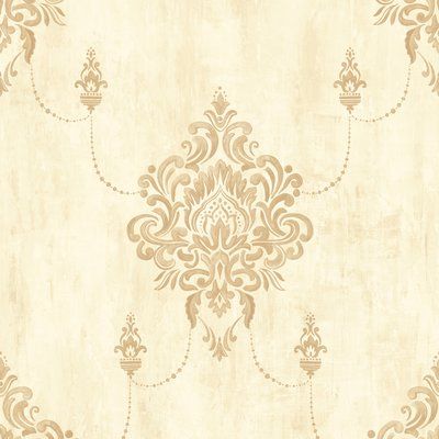 Kingdom Wallpaper, Wallpaper Gold, Victorian Wallpaper, Designer Wall, Floral Damask, Contemporary Wallpaper, Metallic Wallpaper, Damask Wallpaper, Gold Wallpaper