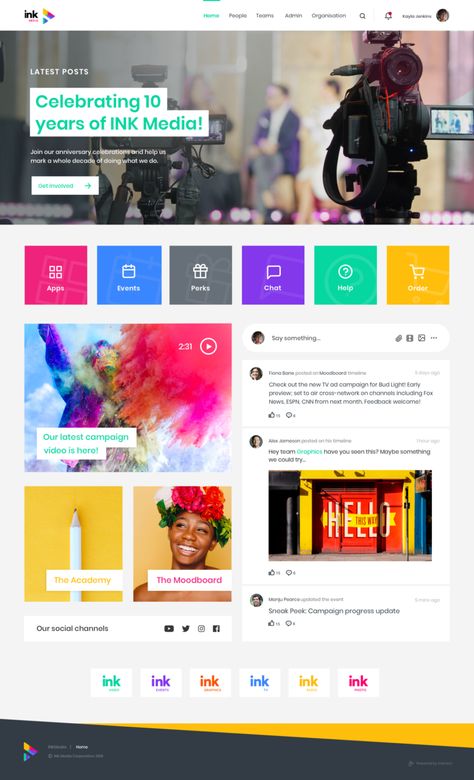 10 intranet design examples guaranteed to inspire your employees Signpost Design, Energy Dashboard, Sharepoint Design, Sharepoint Intranet, Intranet Portal, Hero Banner, Microsoft Sharepoint, Strong Branding, Portal Design