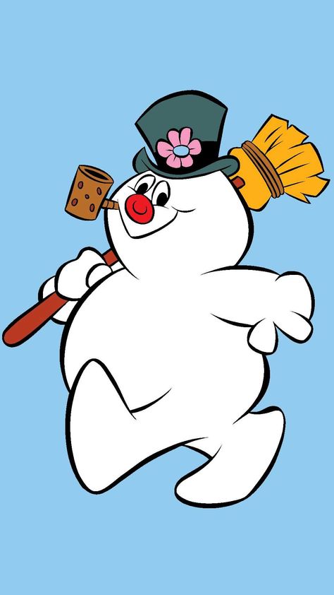 Rankin Bass Christmas Wallpaper, Frosty The Snowmen Drawing, Frosty Painting, Frosty The Snowman Wallpaper, Frosty The Snowman Movie, Frosty The Snowman Christmas Tree, Disney Snowman, The Snowman Movie, Rudolph Characters