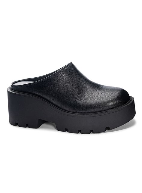 R-Test notched platform mules Women Clog Outfit, Stinky Shoes, Mules Women, Bold Shoes, Ugly Shoes, Platform Mules, Shoes Stand, Platform Clogs, Dirty Laundry