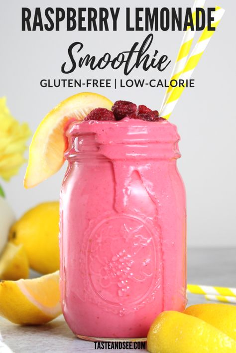 Lemonade Smoothie, Smoothies Vegan, Smoothie Drink Recipes, Raspberry Smoothie, Milk Shakes, Easy Smoothie Recipes, Läcker Mat, Good Smoothies, Raspberry Lemonade