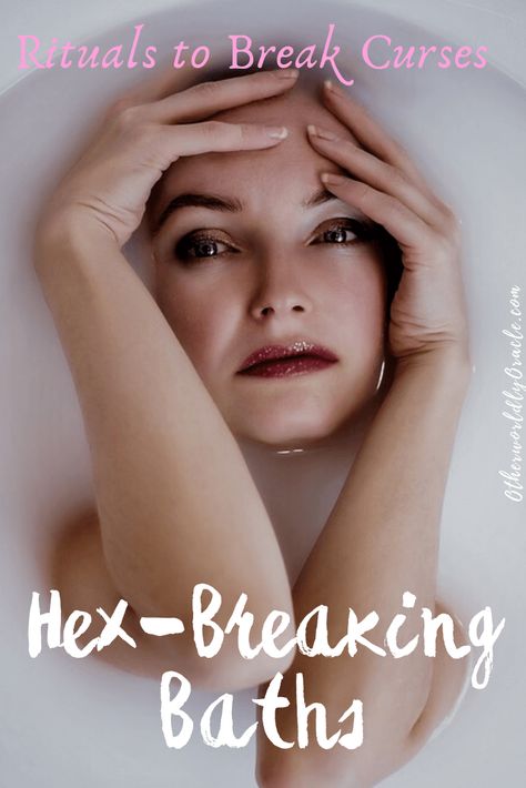 5 HEX BREAKING Baths: How to Break a Curse with a Ritual Bath Hex Removal Bath, How To Break A Hex Or Curse, Sacred Bath, Bath Spells, Hexes And Curses, Witch Bath, Hex Breaking, Break A Curse, Banishing Ritual