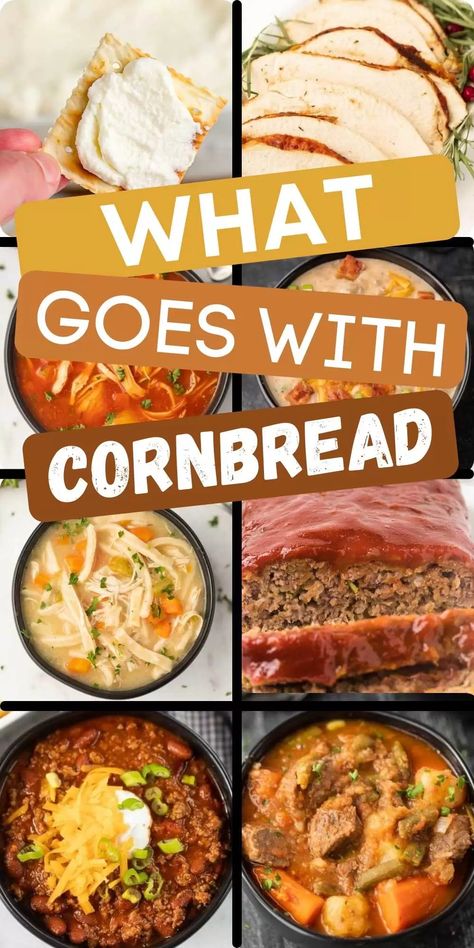 What Goes With Cornbread Dinners, Cornbread Meals Ideas, What To Serve With Cornbread, What Goes With Cornbread, Dinners With Cornbread, Cornbread Side Dish, Cornbread Dishes, Cornbread Dinner, Southern Cornbread Recipe