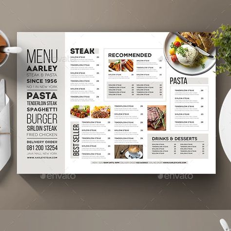 Typography Menu Trifold Menu Design, Mexican Food Menu, Foodtrucks Ideas, Steak Menu, Menu Design Layout, Menu Board Design, Menu Sans Gluten, Bar Menu Template, Menu Design Inspiration