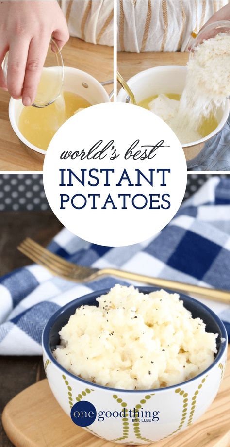 Why put all that time and effort into making homemade mashed potatoes, when you can make instant mashed potatoes that taste just as good? A must-try recipe! Instant Mashed Potatoes Recipes, Boxed Mashed Potatoes, Flake Recipes, Homemade Mashed Potatoes, Instant Potatoes, Instant Mashed Potatoes, Potatoes Recipes, Creamed Potatoes, Making Mashed Potatoes