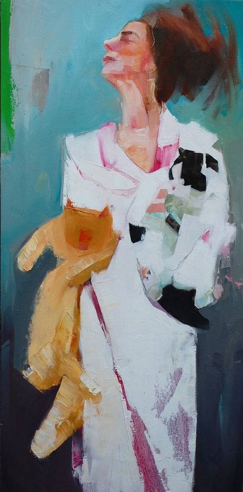 Morning Light Oil on Canvas 18x34" Ruth Wilshaw Gouache, Ruth Allen Artist Research, Ruth Shively Paintings, One Perfect Couple By Ruth Ware, Ruth Issett Textile Art, Expressive Art, Morning Light, Fascinator, Feline