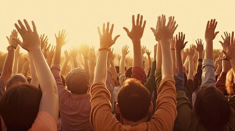 Photo raising of hands by a group of ind... | Premium Photo #Freepik #photo #cheer-up #people-cheering #happy-people #young-people People Worshipping Background, People Worshipping In Church, Worship Hands, People Worshipping, People In Church, Raise Hand, Worship Images, Praise Hands, Drums Wallpaper