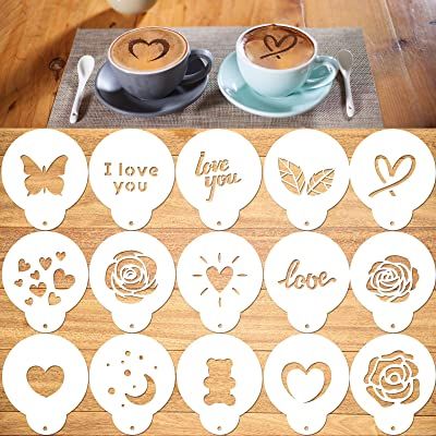 Cappuccino Mousse, Chocolate Valentines Day, Coffee Decorations, Oatmeal Cupcakes, Chocolate Valentines, Chocolate San Valentin, Coffee Stencil, Valentines Day Coffee, Coffee Shop Business