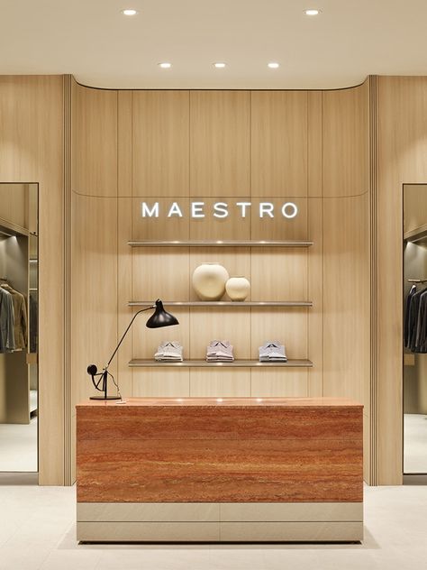 YinjiSpace - Studio Fragment x Maestro Store Global Interior Design, Luxury Retail Store, Landscape Interior, Showroom Interior Design, Architecture Landscape, Counter Design, Retail Interior, Furniture Showroom, Boutique Stores