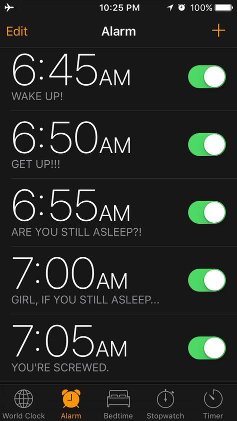 How I set my alarm. Iphone Alarm Aesthetic, Funny Alarms, Alarm Clock Funny, Alarm Clock Iphone, Iphone Alarm, Coffee Dates Aesthetic, Middle School Supplies, School Preparation, Work Funny