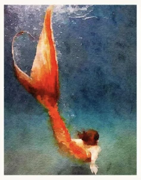 Watercolor Mermaid Paintings Mermaid Paintings, Mermaid Artwork, Mermaid Swimming, Mermaid Drawings, Mermaid Painting, Mermaid Pictures, Mermaid Tale, Mermaids And Mermen, Painting Subjects