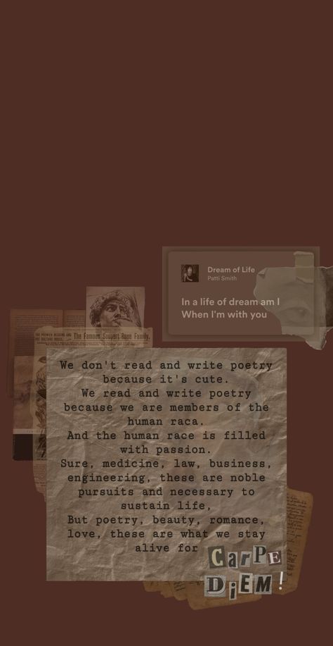 We Dont Read And Write Poetry Because Its Cute Wallpaper, Dark Academia Asthetic Wallpers, Poet Wallpaper Aesthetic, Dead Poets Society Quotes Wallpaper, Poetry Asthetics Wallpaper, Carpe Diem Wallpaper Aesthetic, Dead Poets Society Aesthetic Wallpaper, Poet Wallpaper, Carpe Diem Wallpaper