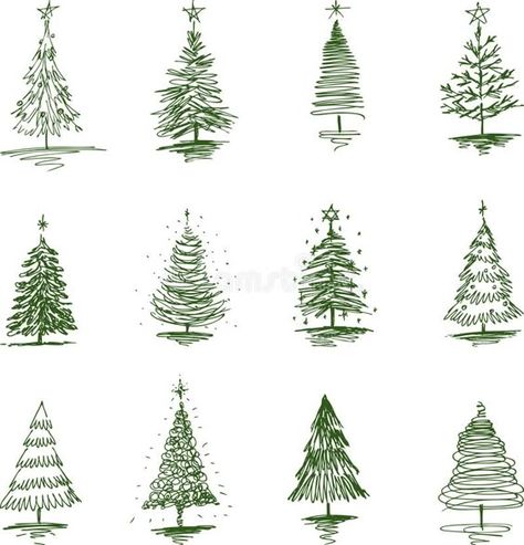 Christmas tree stock vector. Illustration of abstract - 44120095 Christmas illustration #christmasillustration Christmas illustrations #christmasillustrations #christmas #illustration #illustrations Merry christmas #merrychristmas  4.138 Christmas Tree Sketch, Kiss Illustration, Christmas Illustration Design, Christmas Sketch, Funny Christmas Tree, Hand Drawn Christmas, Christmas Plants, Art Deco Illustration, Tree Sketches