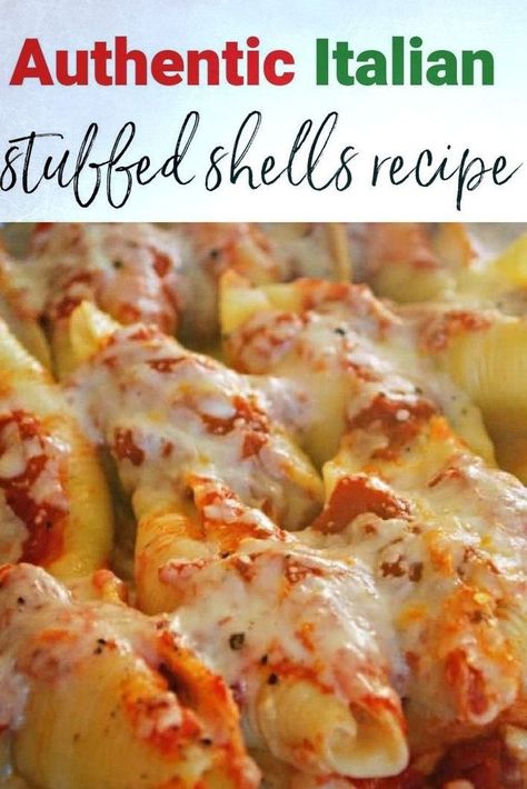 Basil Marinara Sauce, Jumbo Shell Recipes, Italian Stuffed Shells, Easy Stuffed Shells, Shell Pasta Recipes, Best Easy Dinner Recipes, Meal Rotation, Shells Recipe, Italian Dinner Recipes