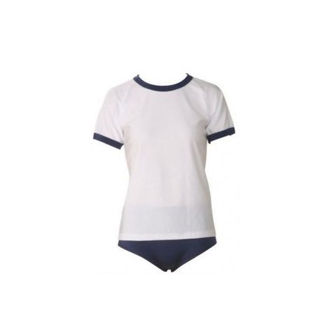 Japanese High School Physical Education P.E. Uniform Costume Cosplay... ($28) ❤ liked on Polyvore featuring costumes, role play costumes, cosplay halloween costumes, white costume, navy costume and navy halloween costume Physical Education Outfits, Pe Uniform, Boarding School Aesthetic, White Halloween Costumes, Cosplay Halloween Costumes, Navy Costume, High School Uniform, Japanese Uniform, Japanese High School