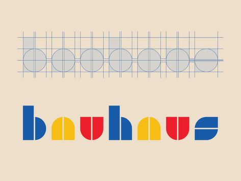 Bauhaus Illustration, Bauhaus Font, Bauhaus Design Poster, Bauhaus Graphic Design, Bauhaus Logo, Bauhaus Colors, Coffee Shop Logo Design, Graphic Design Style, Adobe Illustrator Design