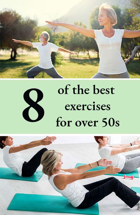 8 of the best exercises for women over 50. Exercise Over 50, Core Exercises For Women, Best Workout For Women, Over 50 Fitness, Exercises For Women, Outfit Gym, Fitness Tips For Women, Best Exercises, Senior Fitness