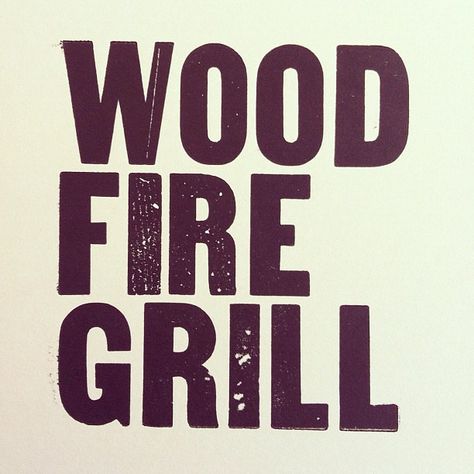 woodblock type and Letterpress. Fin ... Hoedown Party, Fire Grill, Craft Art, Design Typography, Creating A Brand, Letterpress, Print Shop, The North Face Logo, Retail Logos