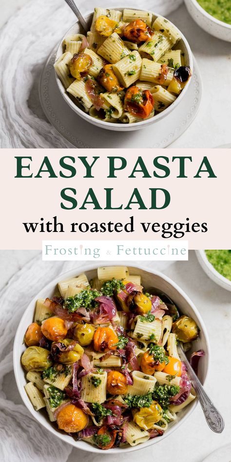 Vegetarian Recipes Pasta Salad, Roasted Veggies Pasta Salad, Pasta Salad Roasted Vegetables, Pasta Salad With Roasted Vegetables, Roasted Veggie Pasta Salad, Vegetarian Pasta Salads, Veggie Pasta Salad Cold, Roasted Veg Pasta, Salad With Roasted Veggies