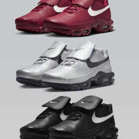 The NIKE AIRMAX PLUS TNPO TIEMPO IN 3 COLORS. NOW AVAILABLE SIZES: | 39-45 | PRICE: N105,000 You can visit our website for a seamless purchase https://hypestrikeng.com/ng #thehypestrikeng Nike Airmax Plus, Nike Air Max, Nike, Quick Saves