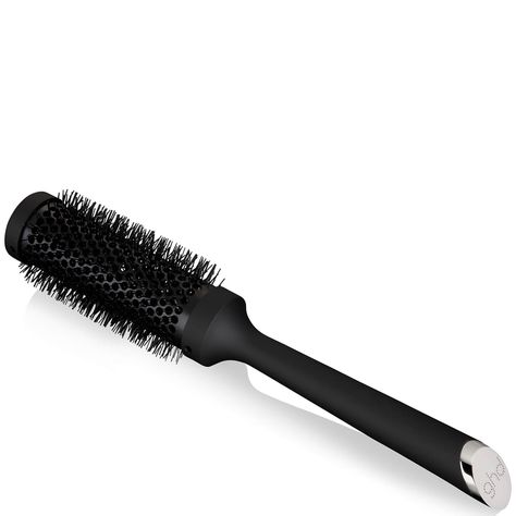 Designed to help you achieve faster blow-drying results, ghd’s The Blow Dryer Ceramic Radial Hair Brush in Size 2 is perfect for mid-length styles. The round hairbrush features a 35mm barrel ideal for producing a full-bodied finish or smooth blow-dry on short to mid-length hair.The ceramic-barrelled brush is designed to retain heat for a faster blow-dry, while the soft-touch, non-slip handle offers enhanced control when styling. Team with your ghd hairdryer for a professional styling experience. Ghd Hairdryer, Ghd Hair Brush, Dry Long Hair, Ghd Hair, Round Hair Brush, Spf Face, Skin Hyperpigmentation, Shea Butter Body Shop, Scalp Scrub