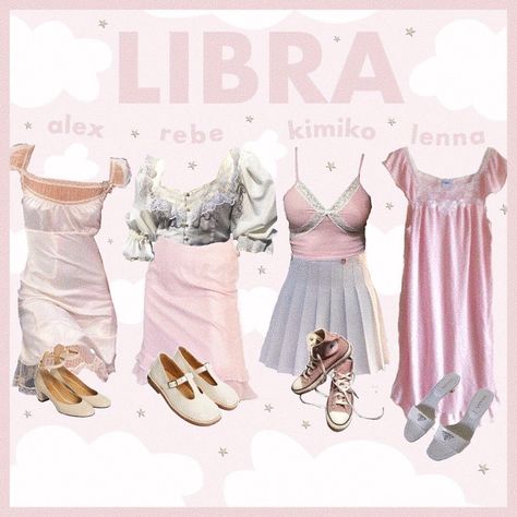 hugo on Instagram: “im a libra!! what outfit would you wear?🦋 ⚡️ what should the next zodiac sign be?🐰 ⚡️ #moodboard #moodbords #nichememes #nichememe…” Libra Outfits, Libra Style, Libra Sun, Libra Rising, Outfits Drawing, Zodiac Fashion, Grunge Aesthetics, Zodiac Sign Fashion, Nude Outfits