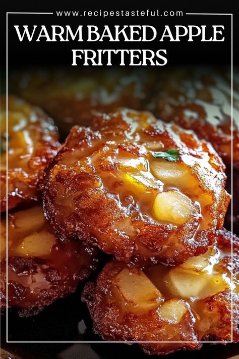 These Warm Baked Apple Fritters are a delightful treat that brings the flavors of fall right to your kitchen. Soft and fluffy on the inside with a hint of cinnamon and nutmeg, these fritters are studded with tender apple pieces and finished with a sweet glaze. Perfect for breakfast, snacks, or dessert! Apple Fritter Cake, Baked Apple Fritters, Sweet Glaze, Apple Glaze, Apple Fritter, Baked Apple, Apple Fritters, Homemade Apple, Breakfast Snacks