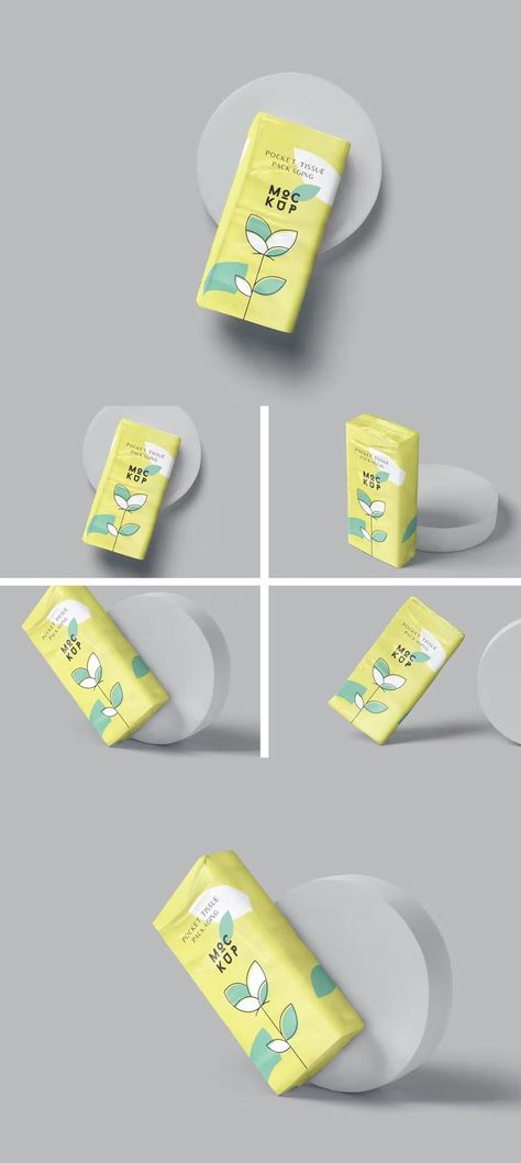 Pocket Tissue Packet Mockups Pocket Tissue, Tissue Pack, Wallet Fashion, Tissue Paper, Mockup, Packaging, Mock Up