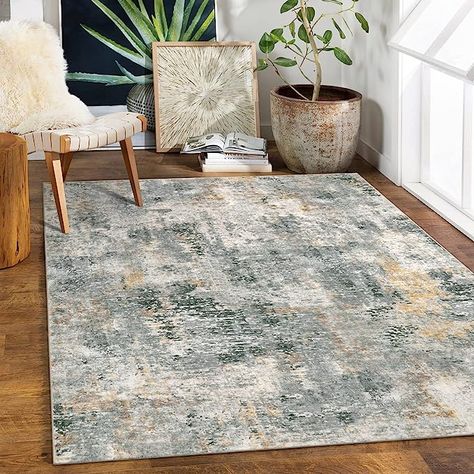 Amazon.com: Lahome Modern Abstract Area Rug - 5x7 Washable Large Living Room Rugs for Bedroom, Soft Non Skid Contemporary Low Pile Indoor Accent Carpet for Dorm Guest Dining Room Kitchen Table Apartment : Home & Kitchen Entryway Rugs, Large Living Room Rugs, Low Pile Carpet, 5x7 Area Rug, Well Woven, Daily Cleaning, Living Room Area Rugs, Dining Room Rug, Washable Rug