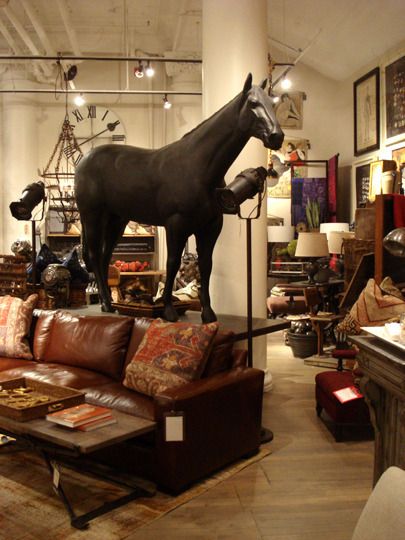 Pet Store Display, Eclectic Decorating, Equestrian Home, La Living, I Love Horses, Equestrian Shop, Horse Shop, White Room Decor, Lillian August