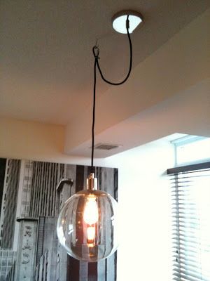 CREED: How To Swag A Pendant Hooked Pendant Light, Pendant Lamp Living Room Hanging Lights, Swag Dining Room Light, Battery Operated Hanging Lights, Swag Pendant Light Dining Rooms, Swagged Pendant Light, How To Swag Light Fixture, Hanging Pendant Lights Living Room, Chain Ceiling Light