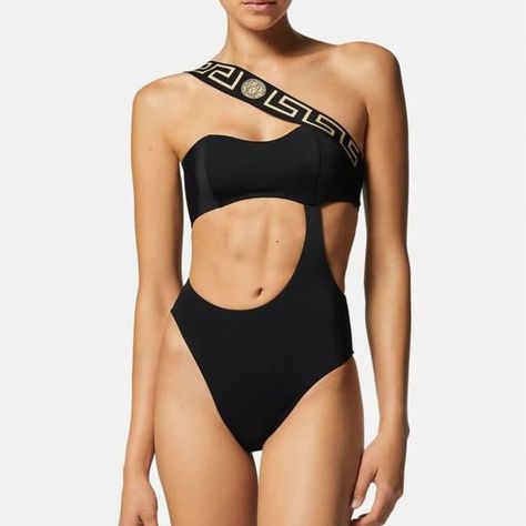 Versace Greca Border One-Piece Swinssuit Never Worn Versace Swimwear, Jessica Hall, Vacation Outfits Women, Vacation Outfits, Outfits Women, Versace, One Piece, Brand New, Clothes For Women