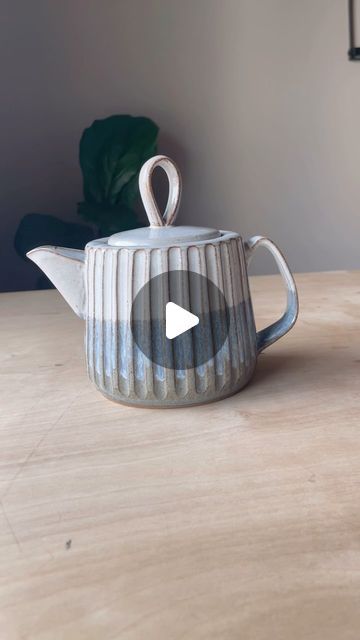 How To Make A Ceramic Teapot, How To Make A Teapot, Ceramic Tea Pots Handmade, Teapot Ceramic Handmade, Slab Teapot, Pottery Tea Pot, Handmade Teapot, Clay Teapots, Ceramic Teapot