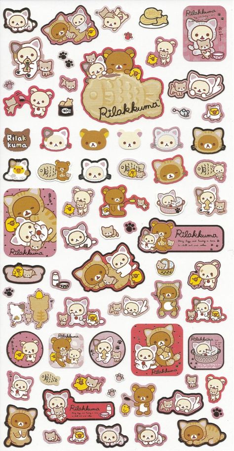 Memo Printable, Dream Accessories, Maid Cafe, Printable Sticker Sheets, Korean Stickers, Kawaii Sticker, Kids Illustration, Scrapbook Printing, Stickers Kawaii