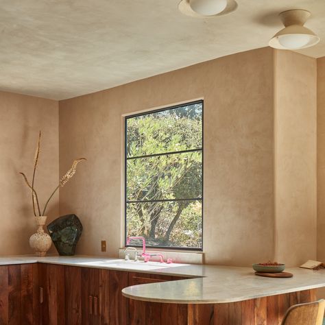 Roman Clay Walls, Clay Walls, Roman Clay, Southwest Modern, Portola Paint, Painted Pianos, Gray Streaks, Accent Wall Designs, Angels Landing