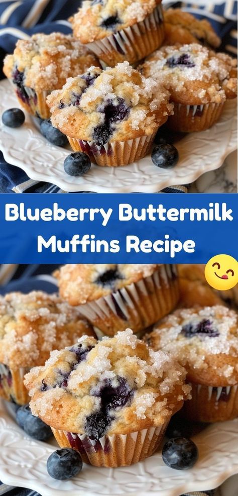 Enjoy moist blueberry buttermilk muffins with this simple recipe. Perfect for breakfast or snacks! Blueberry Buttermilk Muffins, Blueberry Buttermilk Breakfast Cake, Streusel Topping For Muffins, Blueberry Cheesecake Muffins, Moist Blueberry Muffins, Buttermilk Blueberry Muffins, Blueberry Recipes Breakfast, Buttermilk Muffins, Blueberry Scones Recipe