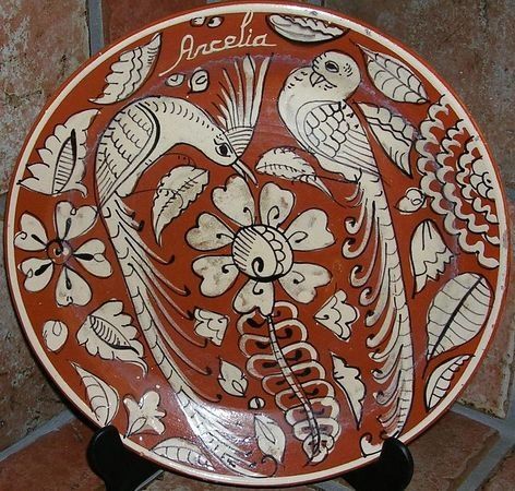 Mexican Dishware, Mexico Decor, Tonala Pottery, Mexican Artwork, Tree Of Life Art, Mexican Heritage, Mexican Ceramics, Mexican Home Decor, Table Ware