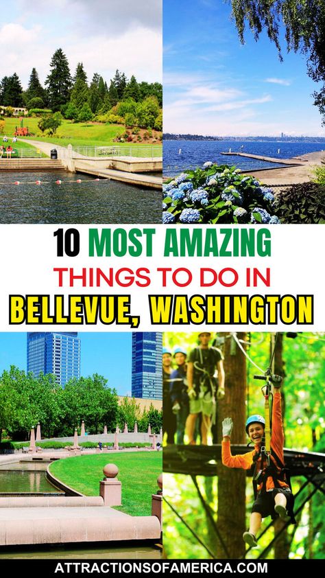 10 most amazing things to do in Bellevue, Washington. Washington Things To Do, Bellevue Washington, Washington Travel, Lake Washington, On The Edge, Washington State, Tourist Attraction, Travel Usa, Places To See