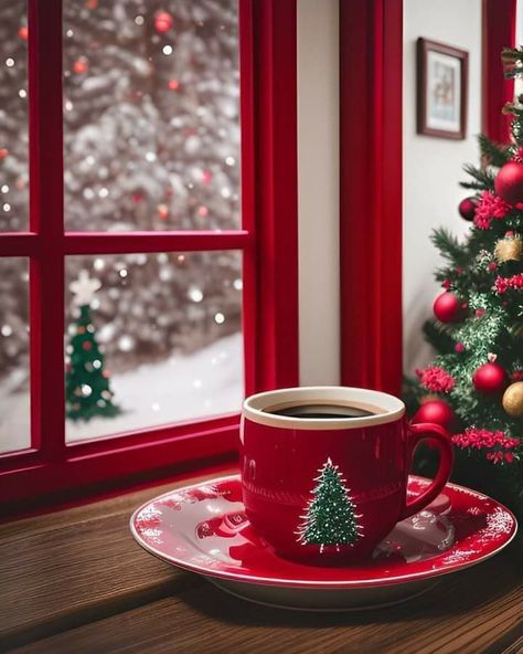 Good Morning Winter, Holiday Coffee, Christmas Gifts For Boyfriend, Christmas Tea, Christmas Mood, Christmas Coffee, Christmas Love, Christmas Images, Christmas Morning