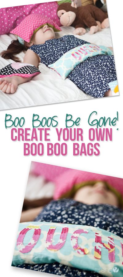 Boo Boos Be Gone! Create your Own Boo Boo Bags  howdoesshe.com  #hotpad #sewingideas Rice Packs, Boo Bags, Christmas Boutique, Boo Boo Bags, Stitching Projects, Heat Pad, Heating Pads, Clothes Making, Rice Bags