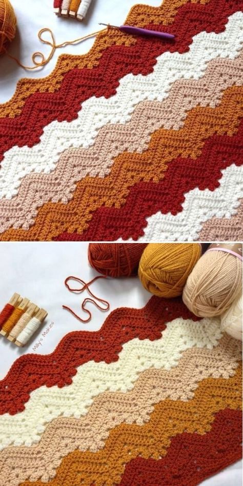 Motifs Afghans, Crocheted Afghans, Gorgeous Crochet, Blanket Design, Fall Crochet Patterns, Crochet Afghan Patterns Free, Fall Crochet, Crocheted Blanket, Crochet Blanket Designs