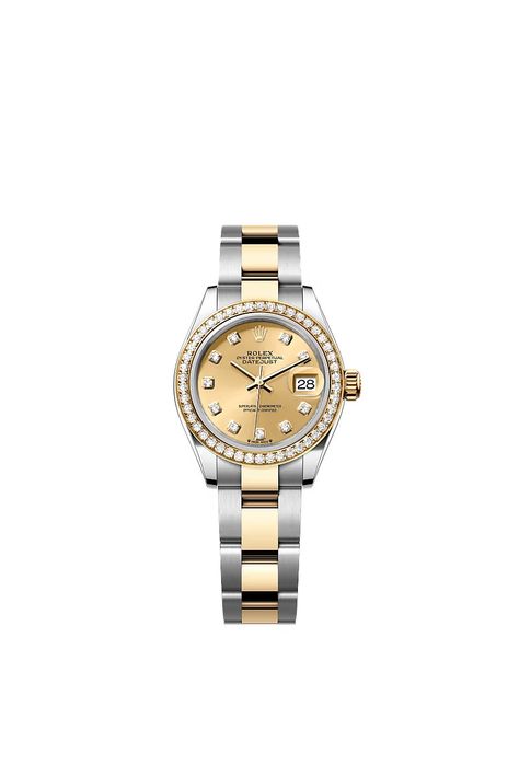 Discover the Lady-Datejust watch in Oystersteel and yellow gold on the Official Rolex Website. Model:m279383rbr-0012 Yellow, Rolex, Yellow Gold, Gold