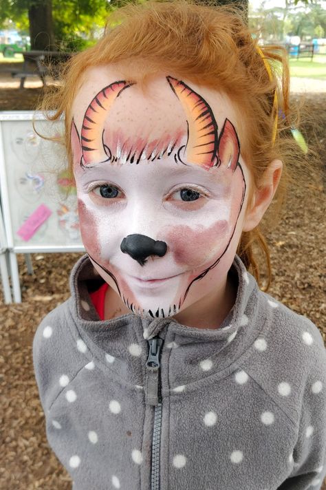 Goat Face Paint, Goat Face, Animal Face Paintings, Face Painting Tips, Three Billy Goats Gruff, Billy Goats Gruff, Face Painting Easy, Cowboy Theme, Mountain Goat