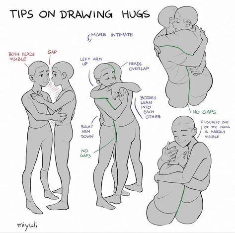 Patting Back Reference, Someone Resting Their Head On Their Hand Reference, Character Spreadsheet Drawing, Person Carrying Person Drawing, Draw Your Otp Poses, Tips On Drawing, Poses References, Figure Drawing Reference, Anatomy Art