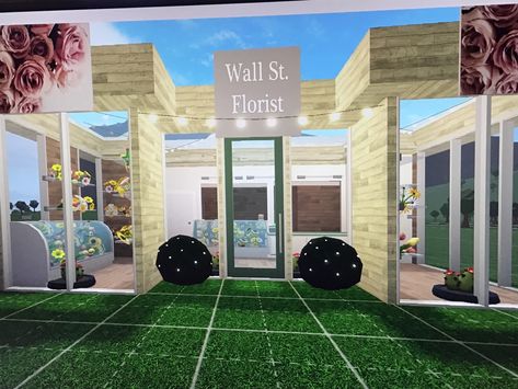 Flower Shop Bloxburg, Bloxburg Flower Shop, Shop Bloxburg, Flower Shop Ideas, Decals Codes, Bloxburg Decals Codes, Bloxburg Decals, Outfit Codes, Shop Ideas