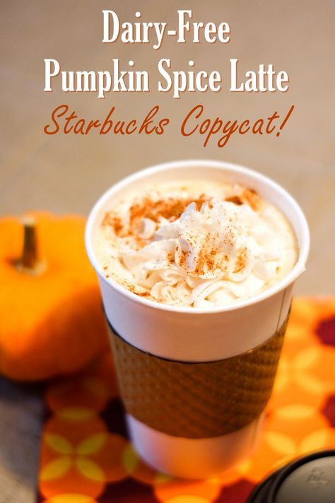 Pumpkin Spice Latte Recipe Starbucks, Pumpkin Spice Latte Starbucks, Dairy Free Whipped Topping, Pumpkin Spice Latte Recipe, Latte Starbucks, Starbucks Pumpkin Spice Latte, Starbucks Pumpkin Spice, Pumpkin Spiced Latte Recipe, Starbucks Pumpkin