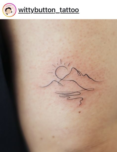 River Tattoo For Women Simple, River Tattoo Ideas, Dock Tattoo, Lake Tattoo Ideas, Lake Tattoos, River Tattoo, Lake Tattoo, Beach Tattoo, Friend Tattoos