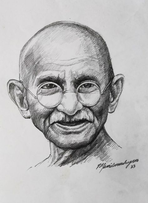 Mahatma Gandhi. The great Indian soul who sacrificed his life to liberate India from foreign rule. Pencil sketch Indian Freedom Fighters Drawings, Mahatma Gandhi Drawing Easy, Indian Freedom Fighters Sketch, Freedom Fighters Sketch, Gandhiji Sketch Pencil, Indian Freedom Fighters Art, Mahatma Gandhi Sketch, Mahatma Gandhi Painting, Gandhiji Sketch