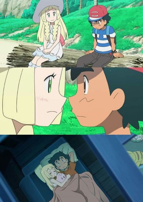 Pokemon Ash X Lillie, Ash X Lillie, Lillie Pokemon, Giratina Pokemon, Mew And Mewtwo, Pokemon Ash, Pokemon Alola, Pokemon Waifu, Anime Mems