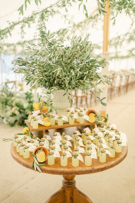 It's all In the Detail : We love styling this Italian Inspired wedding, sprinkled with so many gorgeous lemon details. Get inspired by our wedding gallery and show your guests how much you appreciate them with beautiful and thoughtfully curated wedding favours. From personalized trinkets to delicious treats, see ideas for the perfect thank you gifts for your loved ones. Italian Wedding Decorations Reception Ideas, Garden Wedding Italian, Italian Garden Wedding Reception, Italian Wedding Guest Gifts, Italian Wedding Bomboniere, Lemon Inspired Wedding, Wedding Favours Lemoncello, Italian Wedding Party Favors, Italian Theme Wedding Decor